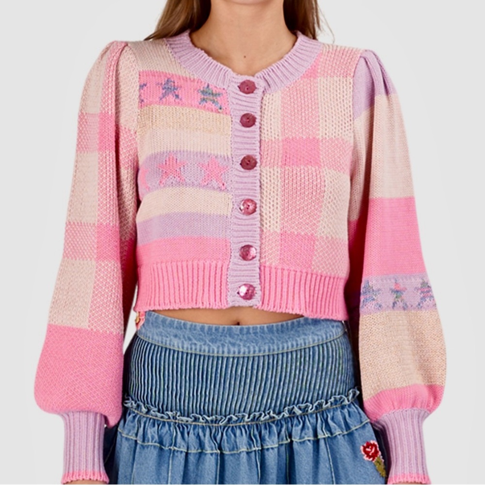 LoveShackFancy Bedford Crop Cardigan